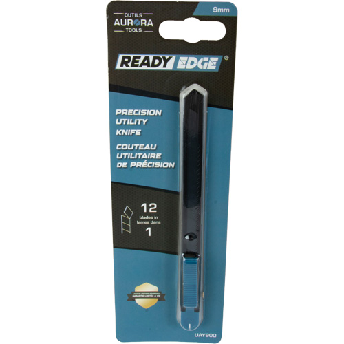 9mm Standard-Duty Knife, Stainless Steel, Plastic Handle Southpoint Industrial Supply