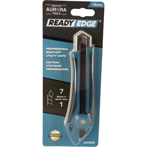 18mm Professional Knife, Stainless Steel, Heavy-Duty, Rubber Handle Southpoint Industrial Supply