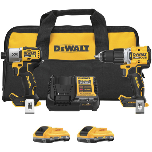 Ensemble 2 outils tournevis &agrave; chocs/perfomarteau XR avec bloc-piles POWERPACK, Lithium-ion, 20 V Southpoint Industrial Supply
