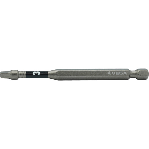 Impactech&reg; Power Bit, Square, #3 Tip, 1/4" Drive Size, 6" Length Southpoint Industrial Supply