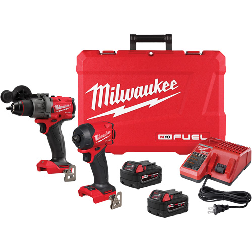 M18 FUEL 2-Tool ½” Hammer Drill Driver & SURGE ¼” Hex Hydraulic Driver Combo Kit, Lithium-Ion, 18 V Southpoint Industrial Supply
