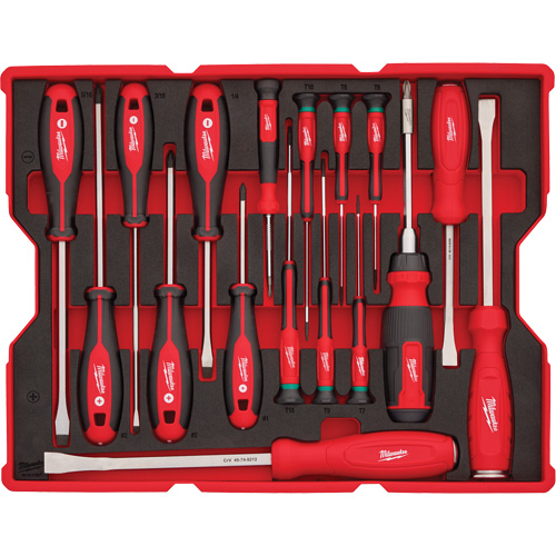 Screwdriver & Pry Bar Set with Tray for PACKOUT Drawers, 17, Magnetic Southpoint Industrial Supply