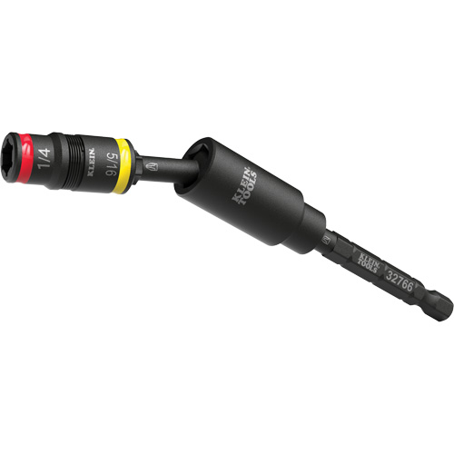 Douille r&eacute;versible &agrave; impact avec adaptateur pivotant, Hexagonale, Prise 1/4", 3 mr Southpoint Industrial Supply