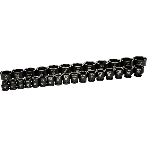 Jeu de douilles SAE &agrave; 6 pans, 29 Mcx, Chocs, Prise de 3/4" Southpoint Industrial Supply