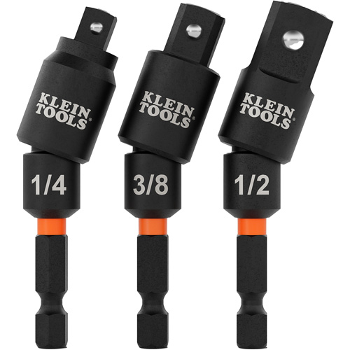 Swivel Impact Driver Socket Adapter Set, 1/4" Drive Size, Ball, 2-17/20" L Southpoint Industrial Supply