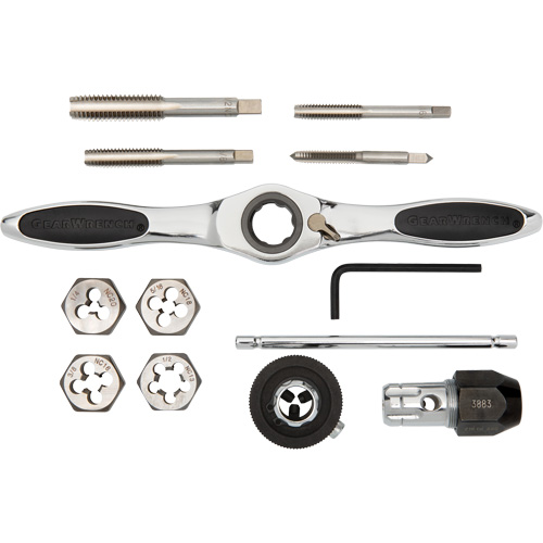 Jeu de tarauds et fili&egrave;res SAE &agrave; cliquet, 13 Morcea Southpoint Industrial Supply