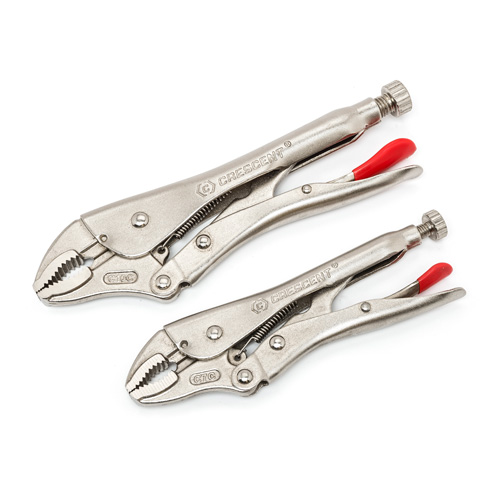 Curved Jaw Locking Pliers with Wire Cutter Set, 2 Pieces Southpoint Industrial Supply