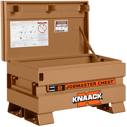 Model 32 Jobsite Chest with Padlock, 32" x 19" x 19", Steel, Tan Southpoint Industrial Supply
