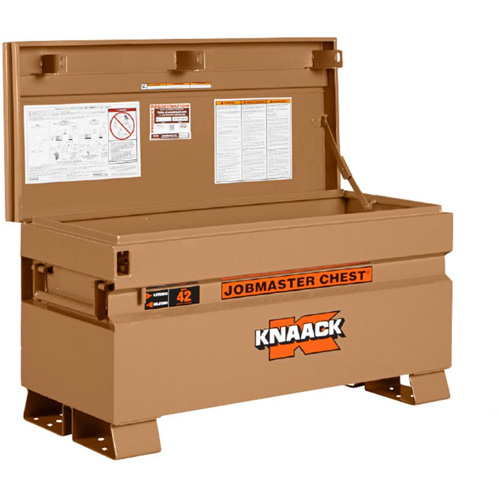 Model 42 Jobsite Chest with Padlock, 42" x 19" x 23-3/8", Steel, Tan Southpoint Industrial Supply