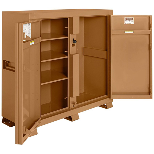 Armoire de chantier mod&egrave;le 111 avec cadenas, Acier, 47,5 pi³, Havane Southpoint Industrial Supply