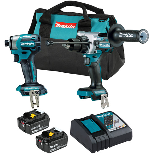 LXT Brushless Cordless Impact Driver & Hammer Drill/Driver Combo Kit, Lithium-Ion, 18 V Southpoint Industrial Supply