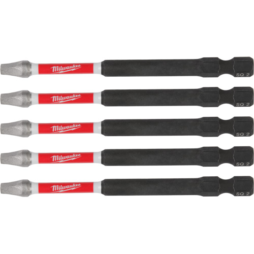 SHOCKWAVE Impact Recess Power Bits, Square, 2 Tip, 3-1/2" Length Southpoint Industrial Supply