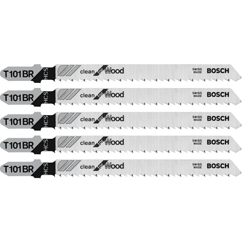 Basic Wood Jigsaw Blade, T-Shank, 4" L, 10 TPI Southpoint Industrial Supply