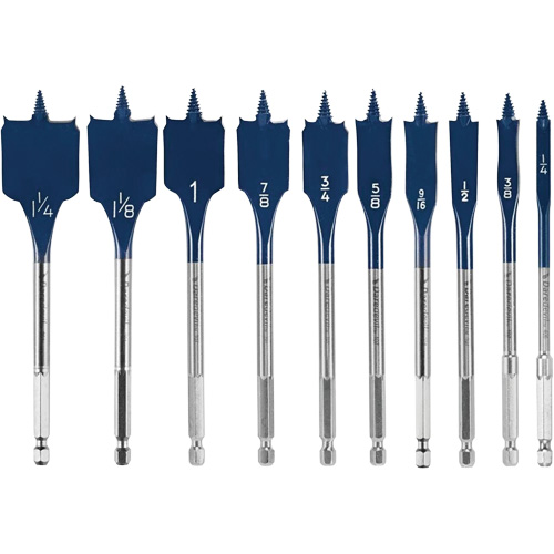 Daredevil&reg; Spade Bit Set, 10 Pieces Southpoint Industrial Supply