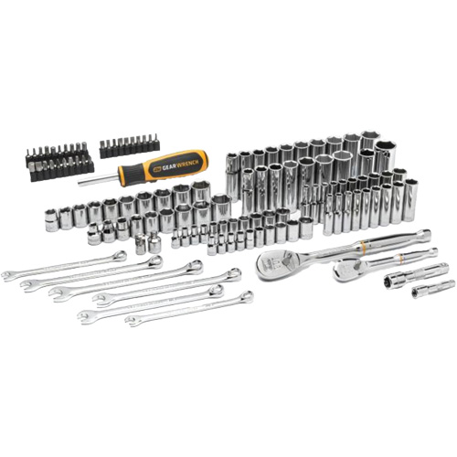 1/4" & 3/8” Drive 90T SAE/Metric Mechanics Hand Tool Set Southpoint Industrial Supply