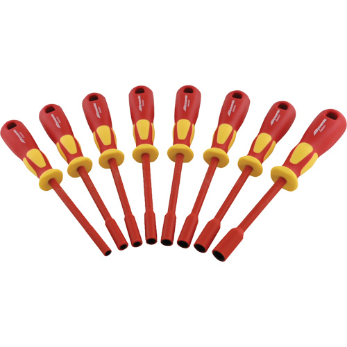 Metric Insulated Nut Driver Set, 1000 V, 8 Pcs Southpoint Industrial Supply
