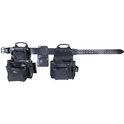 Ensemble de tabliers robustes Phantom 4 morceaux, Cuir, Noir Southpoint Industrial Supply
