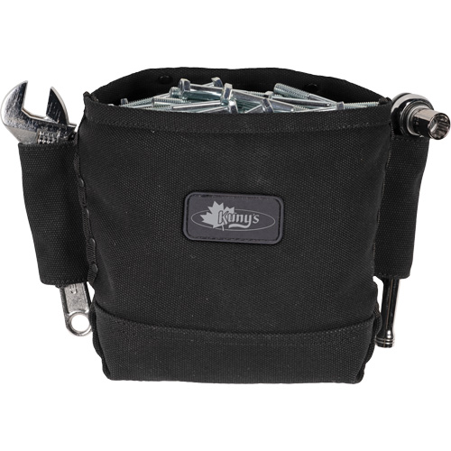 Phantom Collection Nut & Bolt Bag with 2 Sleeves, Canvas, 3 Pockets, Black Southpoint Industrial Supply