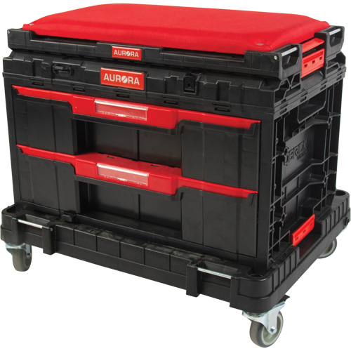 Socle roulant Arx avec jeu de roulettes pivotantes 3 mcx, 23-1/10" x 15" x 13-2/5', Noir Southpoint Industrial Supply