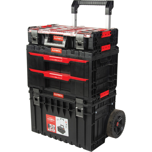 3-Piece Arx&reg; Rolling Toolbox Base Set, 25-1/5" x 19" x 42-2/5", Black Southpoint Industrial Supply