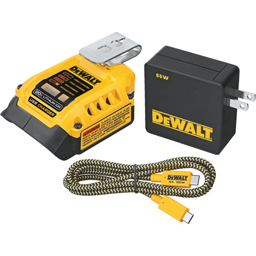 Trousse de recharge USB MAX*/FLEXVOLT 5 A, 20 V, Lithium-ion Southpoint Industrial Supply