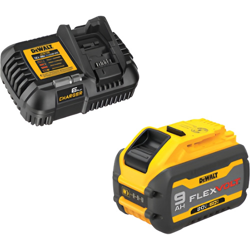 Ensemble de bloc-pile et chargeur MAX FLEXVOLT, Lithium-ion, 20 V/60 V, 9 Ah Southpoint Industrial Supply