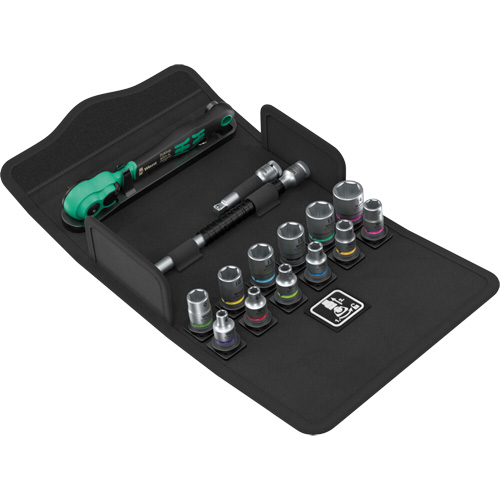 Jeu de cl&eacute; &agrave; cliquet SA 13 Zyklop Comfort avec levier dinversion, 15 Mcx, Prise de 1/4" Southpoint Industrial Supply