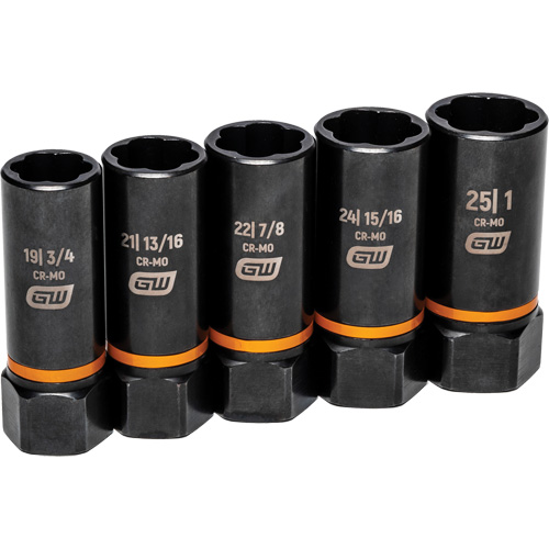 Jeu de douilles d'extraction Bolt Biter, 5 Mcx, Chocs, Prise de 1/2", Profond Southpoint Industrial Supply