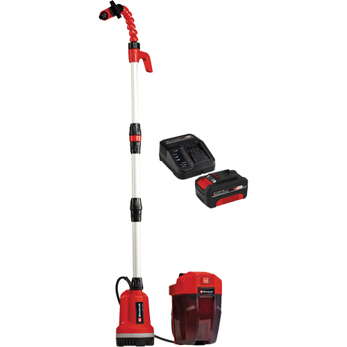 Pompe &agrave; eau propre pour baril de pluie sans fil avec batterie 4 Ah et ensemble de d&eacute;part de chargeur, 18 V, 792,5 gal./min Southpoint Industrial Supply