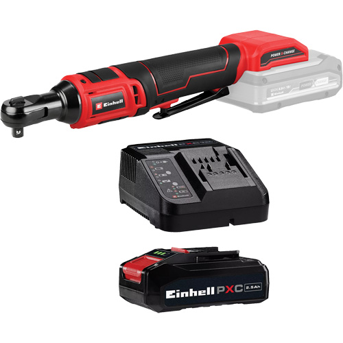 Cl&eacute; &agrave; cliquet sans fil avec batterie 2,5 Ah PXC et ensemble chargeur de d&eacute;part, 18 V, Prise de 3/8" Southpoint Industrial Supply