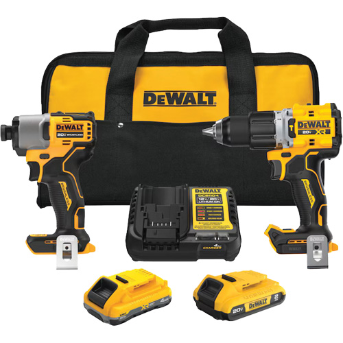 Ensemble de perceuse-visseuse sans fil et sans balais de premi&egrave;re qualit&eacute; XR, 20 V Southpoint Industrial Supply