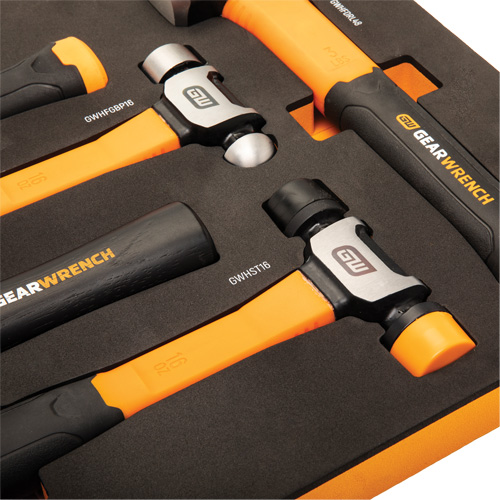 Mixed Hammer Set in Foam Storage Tray, 5 Pieces Southpoint Industrial Supply