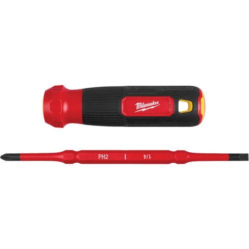 Tournevis &agrave; embouts interchangeables &agrave; tige articul&eacute;e isol&eacute; 1000 V, 2-en-1, 8-4/5" lo, Prise Coussin&eacute;e Southpoint Industrial Supply