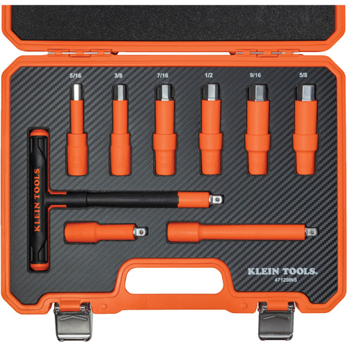Insulated T-Handle & Hex Bit Set with Case, 1000 V, 9 Pcs Southpoint Industrial Supply