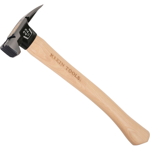 Milled Face Straight Claw Hammer, 22 oz., Wood Handle, 16-1/10" L Southpoint Industrial Supply