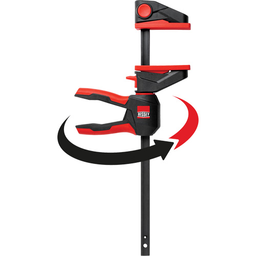 One-Hand Bar Trigger Clamps with 360° Rotating Handle, 4-1/2" (114.3 mm) Southpoint Industrial Supply