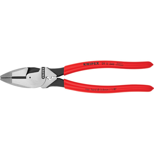 Pince pour monteurs de lignes &agrave; levier d&eacute;multipli&eacute;, type Nouvelle-Angleterre avec tire-fil et sertisseur Southpoint Industrial Supply
