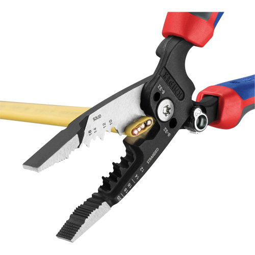 Pince &agrave; d&eacute;nuder forg&eacute;e avec poign&eacute;e KNIPEXTEND, 8" lo, 10 - 20 AWG Southpoint Industrial Supply