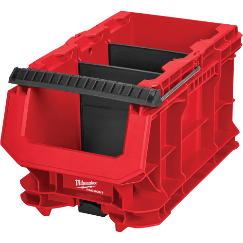 Bac compact PACKOUT, 15-1/2" x 9-1/2" x 8-3/4", Noir/Rouge Southpoint Industrial Supply