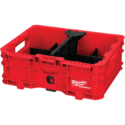 Bac &agrave; profil bas PACKOUT, 15" x 18-5/8" x 6-5/8", Noir/Rouge Southpoint Industrial Supply
