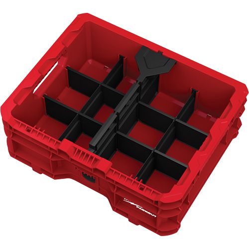 Bac &agrave; profil bas PACKOUT, 15" x 18-5/8" x 6-5/8", Noir/Rouge Southpoint Industrial Supply