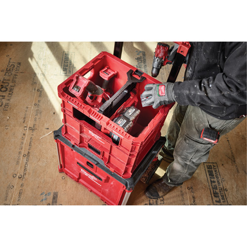 Caisse Packout, 15-3/4" x 18-5/8" x 15", Noir/Rouge Southpoint Industrial Supply