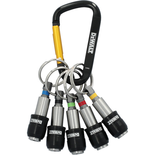 Jeu de porte-embouts avec anneau porte-cl&eacute;s 5 morceaux Southpoint Industrial Supply