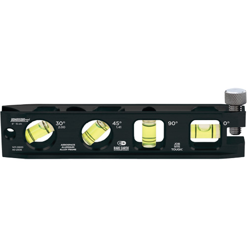 Billet Torpedo Level, 6" L, Aluminum, 4 Vials, Magnetic Southpoint Industrial Supply