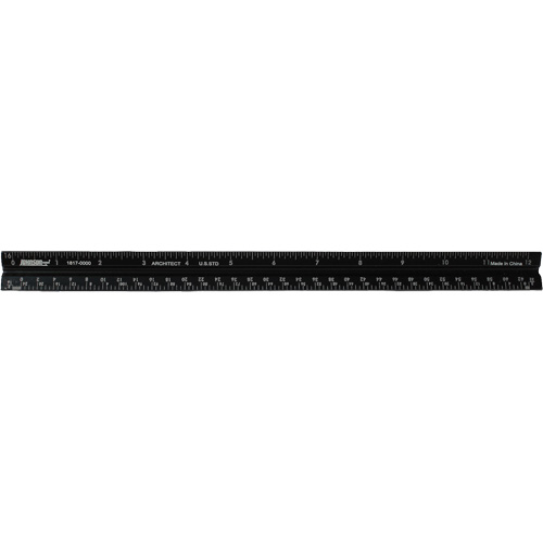 Architect's Rule, 12" L, Aluminum Southpoint Industrial Supply