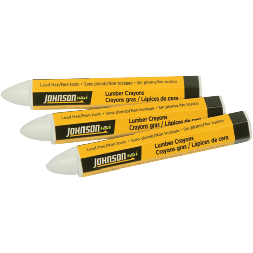 Lumber Crayons - 3-Pack, White, Marker Southpoint Industrial Supply
