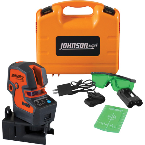 Laser combin&eacute; &agrave; nivellement automatique avec lignes crois&eacute;es vertes et 5 points Southpoint Industrial Supply