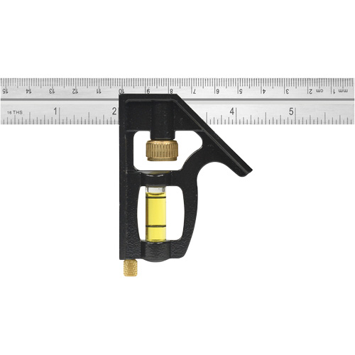 &eacute;querre combin&eacute;e robuste en pouces/m&eacute;trique, 6" lo, 1/8"/1/16"/1/32" Graduations, Acier inoxydable Southpoint Industrial Supply