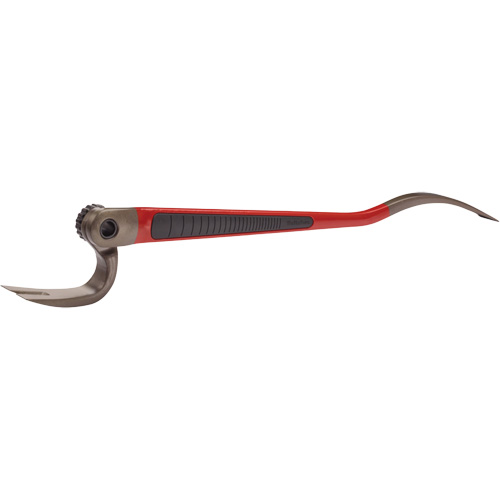 Adjustable Steel 209 SB Wrecking Bar with Rubber-Clad Handle, 2-1/5" Width, 25" Length Southpoint Industrial Supply