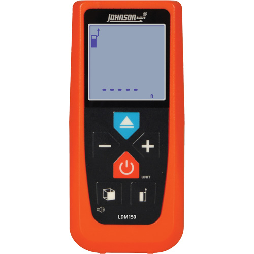 Laser Distance Meter, 2" - 150' (5.08 cm - 45.72 m) Range, Digital (Electronic) Southpoint Industrial Supply
